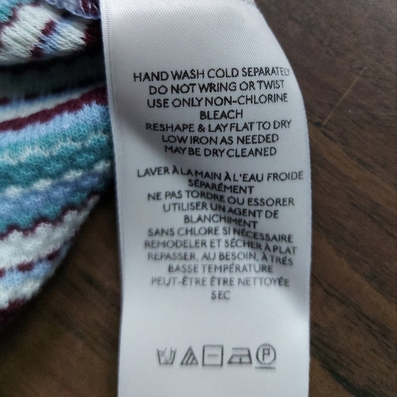 Free People Knit Stripe Top XS Boho Coastal Cowgirl Long Sleeve Tee - Picture 5 of 10